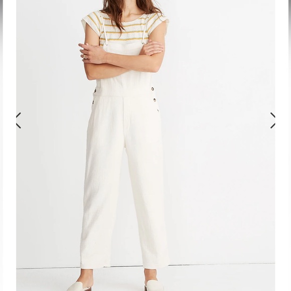Madewell Pants - Madewell Gauze Tie-Strap Overalls Size XS